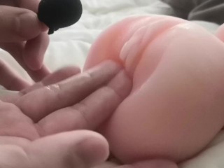 ASMR　オナホに指2本出し入れしたらHな音がダダ漏れ　女性向けオナサポ動画　J～あなたの調教師～