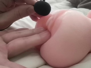 ASMR　オナホに指2本出し入れしたらHな音がダダ漏れ　女性向けオナサポ動画　J～あなたの調教師～