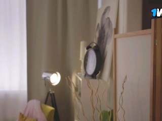 Hot sex with a student. Abundant creampie in the student's pussy.