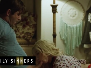 FAMILY SINNERS - Step Brother Finds His Stepsis Crying & Gets The Idea To Comfort Her With His Cock