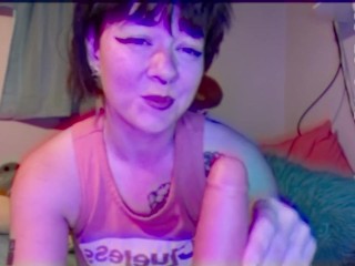 swaggy boy talks sweet innocent bible studier into sucking his cock (pov handjob encouragement)