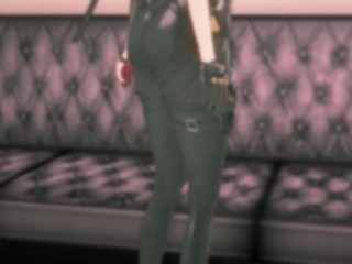 Evelyn shows us her big tits and perverted pussy