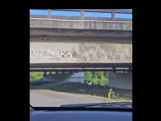 From the pool to the car and a public park on the side of the road for more pleasure