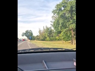 From the pool to the car and a public park on the side of the road for more pleasure