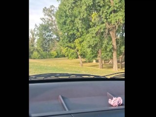 From the pool to the car and a public park on the side of the road for more pleasure