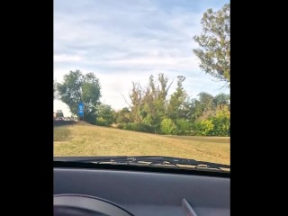 From the pool to the car and a public park on the side of the road for more pleasure