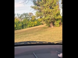 From the pool to the car and a public park on the side of the road for more pleasure