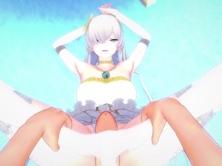 POV Hentai Footjob from Anastasia from Fate/Grand Order