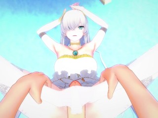 POV Hentai Footjob from Anastasia from Fate/Grand Order