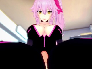 POV Hentai Footjob from Koyanskaya from Fate/Grand Order