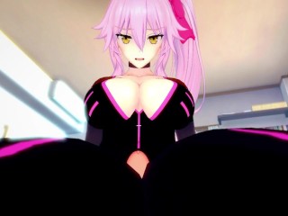 POV Hentai Footjob from Koyanskaya from Fate/Grand Order