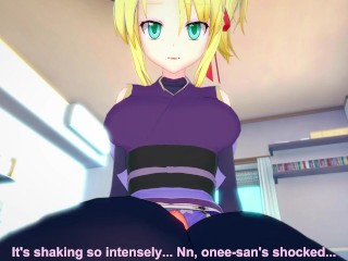 POV Hentai Footjob From Yukikaze from Dog Days