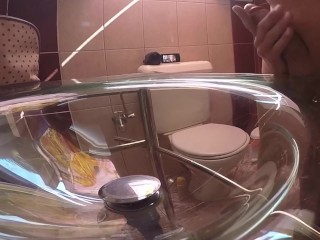 She give me Hand Job from Behind me Compilation of View from Two Cameras