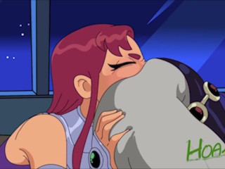 Teen Titans Starfire Rimming Raven Ass Licking