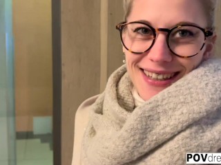 POVdreams - German Hot Blonde Tourist get pickt up from the Prague Streets and fucked