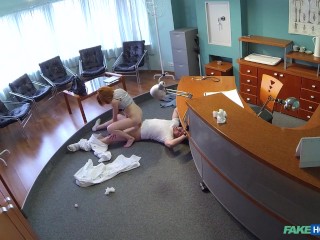 FEET Loving Doctor CUMS TWICE with a Redhead with Great Sexual Skills - Fake Hospital