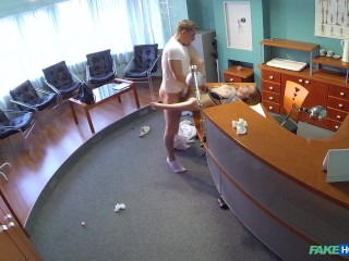 FEET Loving Doctor CUMS TWICE with a Redhead with Great Sexual Skills - Fake Hospital