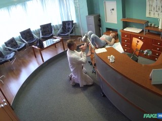 FEET Loving Doctor CUMS TWICE with a Redhead with Great Sexual Skills - Fake Hospital