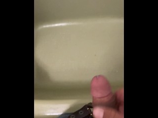 Just a quick cumshot from my average cock.