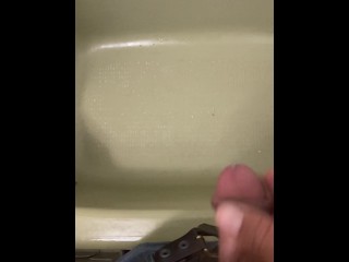 Just a quick cumshot from my average cock.