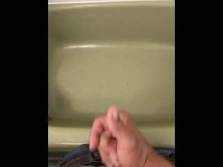 Just a quick cumshot from my average cock.