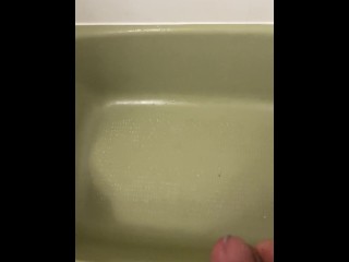 Just a quick cumshot from my average cock.