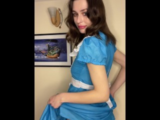 Naughty Alice Tease – Peek Under the Dress! 😈👗