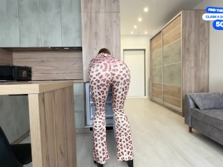"How Do You Like My New Tight Suit?" - Hot Horny Beautiful Stepmom Wants To Be Petted