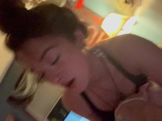 Rimming and sucking him till he cums in my mouth