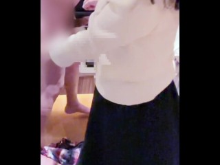 3週間ぶりにデートした人妻は部屋に入って5分でこんな風にしちゃいます MILF 即尺