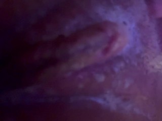 brunette babe gets hands on