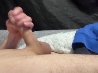 gentle masturbate my cock with nice cumshot