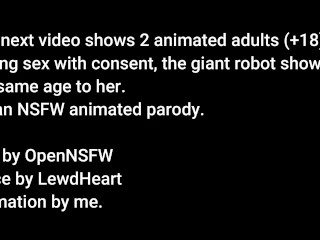 Adult Sari cyborg is fucked by Bumblebee-robot and blowjob - Transformers parody animated