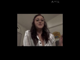 Big Ass Sexy MILF Teacher Teaches You How To Jerk Off While She Smokes a Cigarette :JOI