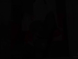 Goddess in high heel boots, black tights and dirty socks, foot domination episode