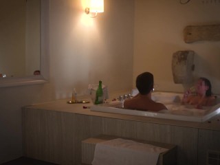 HOT FUCK in our private JACUZZI