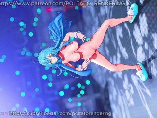 【MMD ホロライブ 4K/60fps】《Yukihana Lamy (雪花ラミィ)》~《EVERGLOW (에버글로우) - DUN DUN》