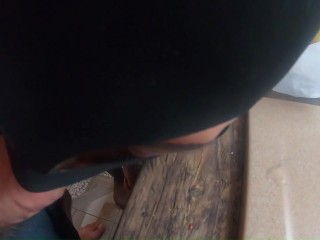 I like to cheat on my husband even when I'm cooking. his friend has a very tasty dick