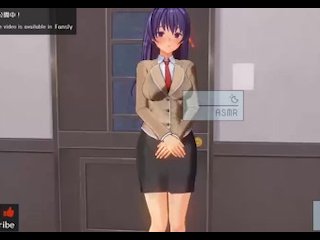 無修正エロアニメ　　間桐桜がシロウに夜這い、精液おねだりエッチ　AIボイス