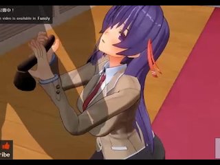 無修正エロアニメ　　間桐桜がシロウに夜這い、精液おねだりエッチ　AIボイス