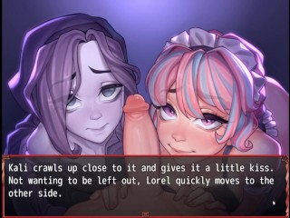 HAREM In Another World [ Hentai Game ] Ep.19 GHOST and MAID DOUBLE BLOWJOB contest !