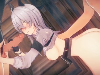 【鳴潮】ザンニーがたくさんの男達と集団セックスする3Dエロアニメーション。(めいちょう ざんにー1 Wuthering Waves  Zani gangbang. 赞妮群交