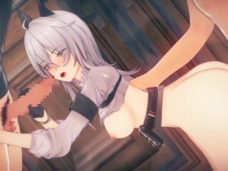 【鳴潮】ザンニーがたくさんの男達と集団セックスする3Dエロアニメーション。(めいちょう ざんにー1 Wuthering Waves  Zani gangbang. 赞妮群交