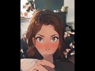 College girl takes good care of her daddy