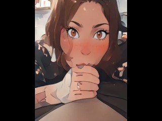 College girl takes good care of her daddy