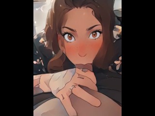 College girl takes good care of her daddy