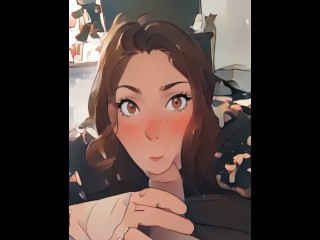 College girl takes good care of her daddy