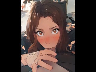 College girl takes good care of her daddy