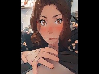 College girl takes good care of her daddy