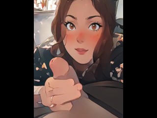 College girl takes good care of her daddy